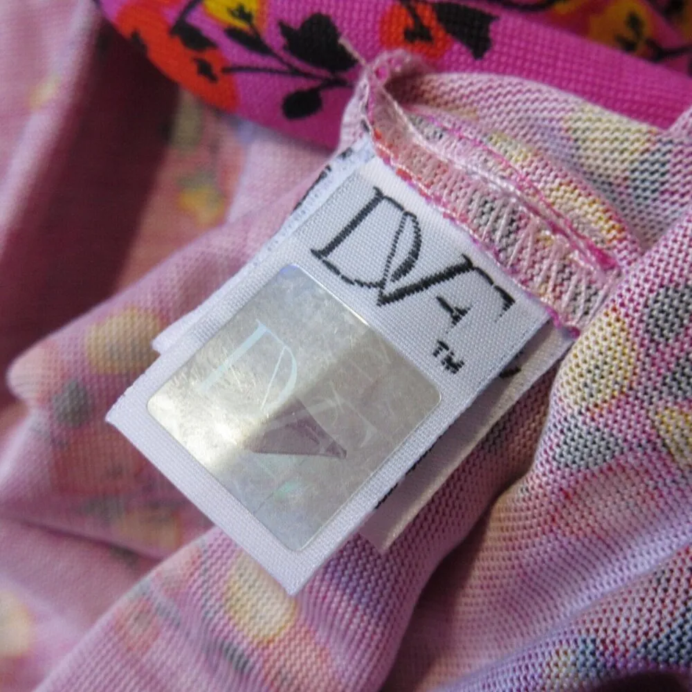 NWT Diane von Furstenberg DVF Irina in Shalamar Trellis Pink Silk Wrap Dress 4 - Image 6