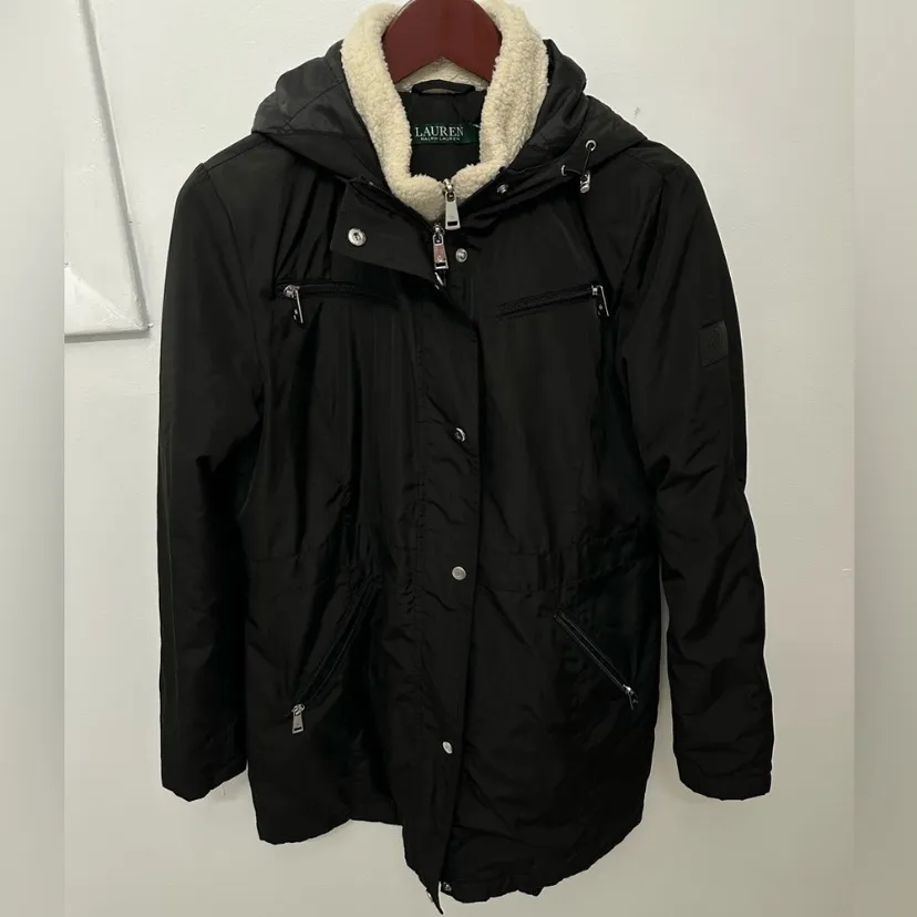 Ralph Lauren Jacket with Sherpa Zipper Attachment. Size S - Image 5