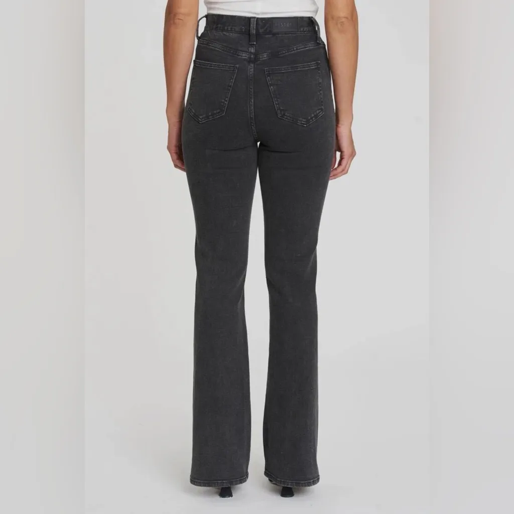 Pistola Women’s Black Dana High Rise Faded Bootcut Denim Jean Pants Size 29 - Image 2