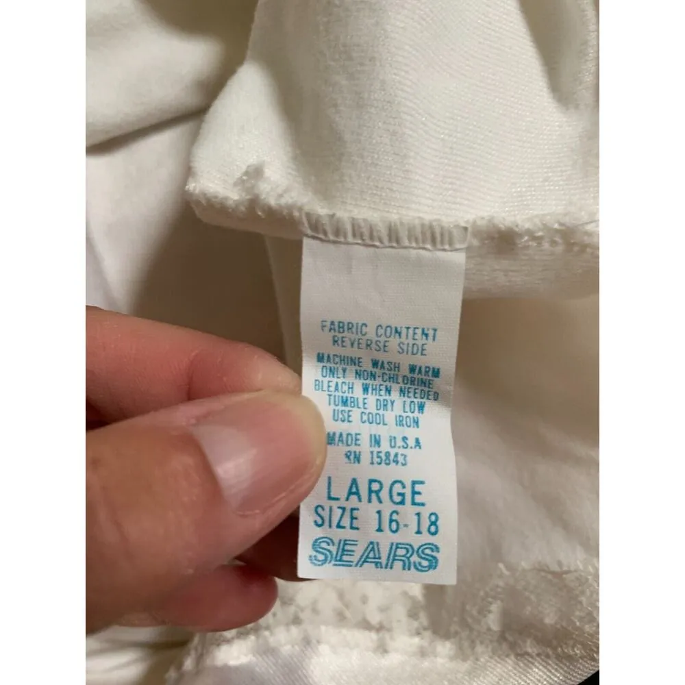 Vintage Carriage Court Sears Nightgown House Coat Floral Large 16 - Image 7