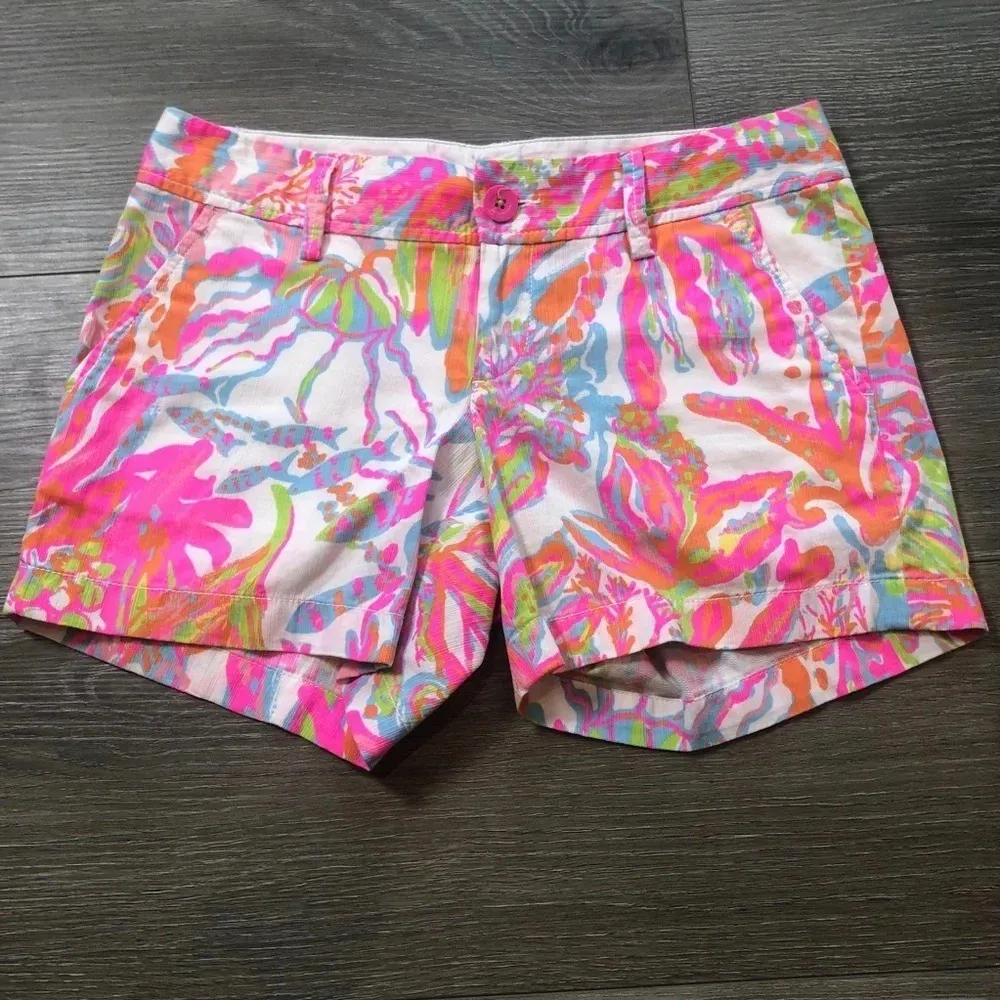 Lilly Pulitzer Suba To Cuba Callahan Shorts Size 2 - Image 12