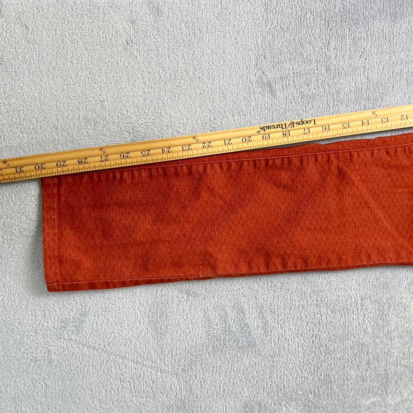 prAna Kara Skinny‎ Pants Rust Red Organic Cotton Stretch 4/27 Mid Rise Everyday - Image 7