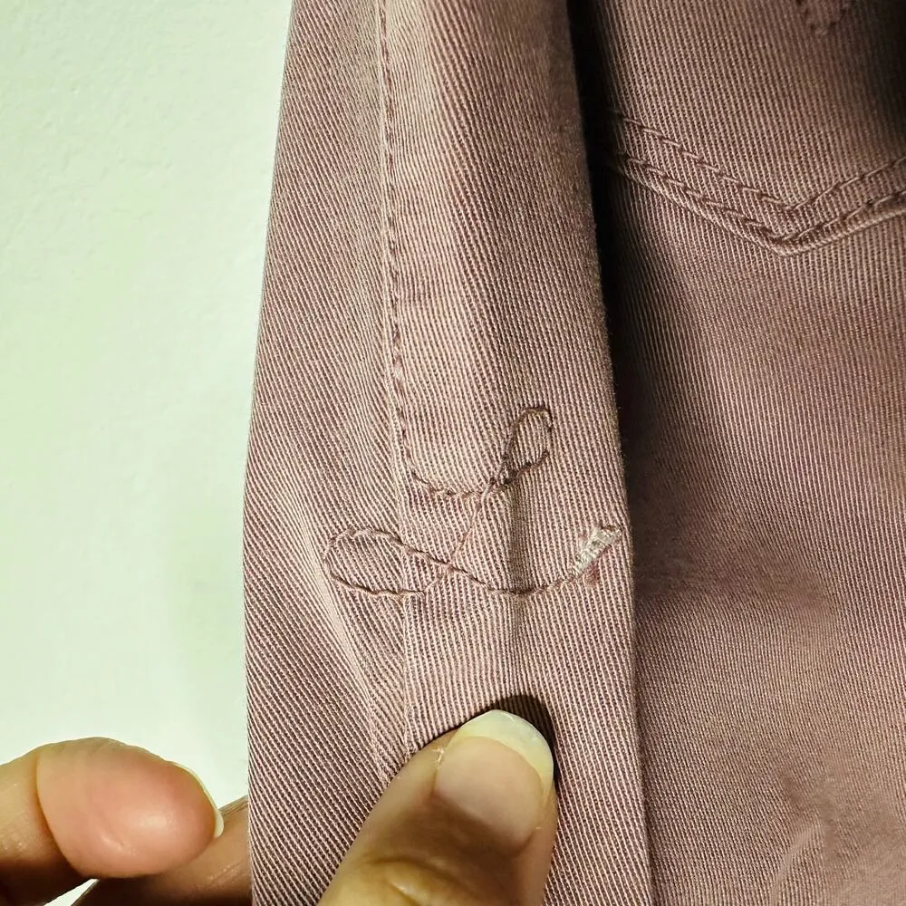 Anthropology Level 99 Women’s Mauve Lily Skinny Straight Jeans Size 25 - Image 5