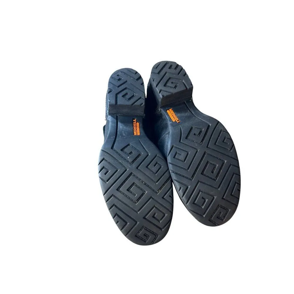 Merrell womens black leather mule clogs shoes 9 SKU 6830 - Image 10