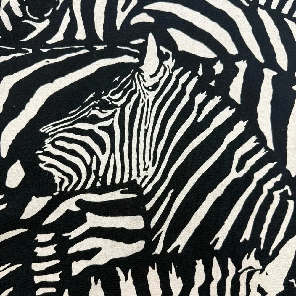 Liquid Blue Vintage 90’s Greg Genrich Zebra Print Short Sleeve T - Image 7