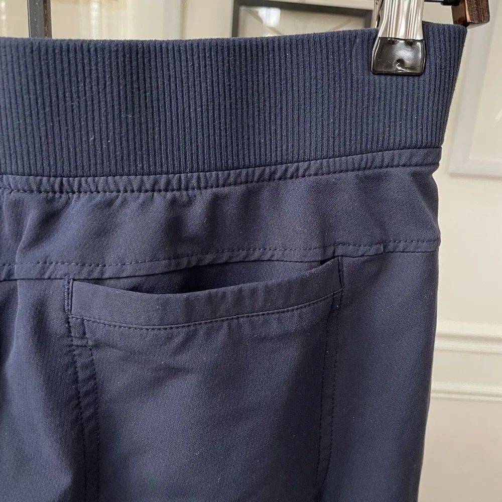 Athleta Midtown Trouser Drawstring Cinch Ankle Navy Blue 4 - Image 5