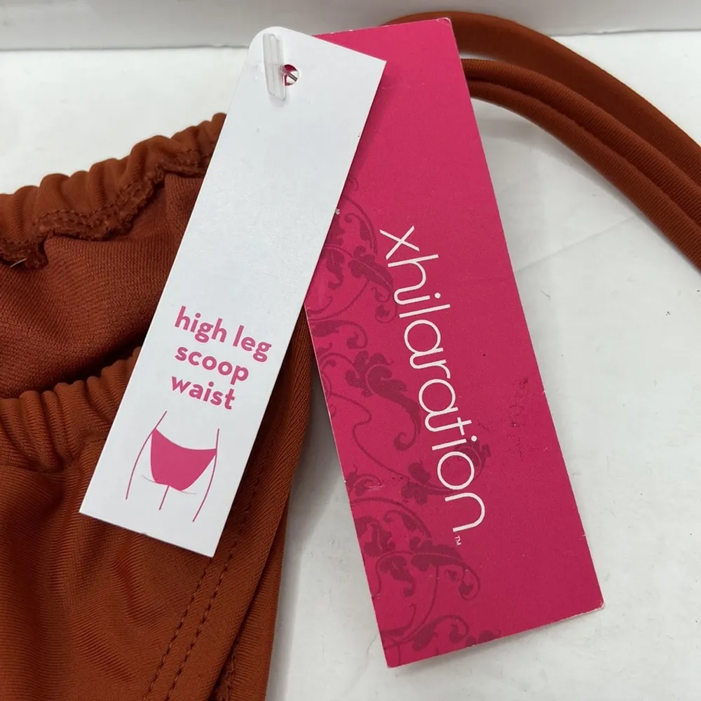 Xhilaration Juniors' High Leg Scoop String Bikini Bottom Size Jr. XL 12-14 - Image 20