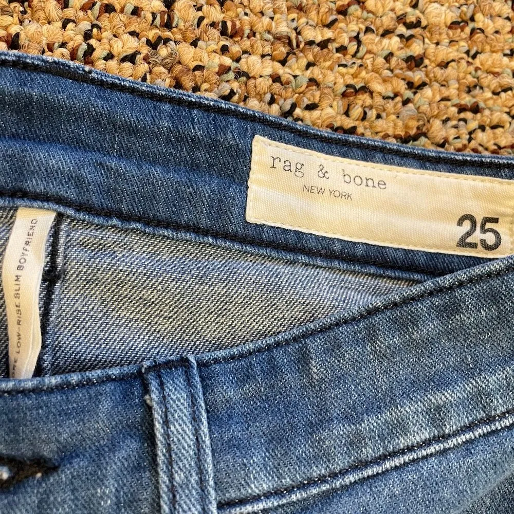 Rag & Bone Dre Low-Rise Slim Boyfriend Jean - Image 3