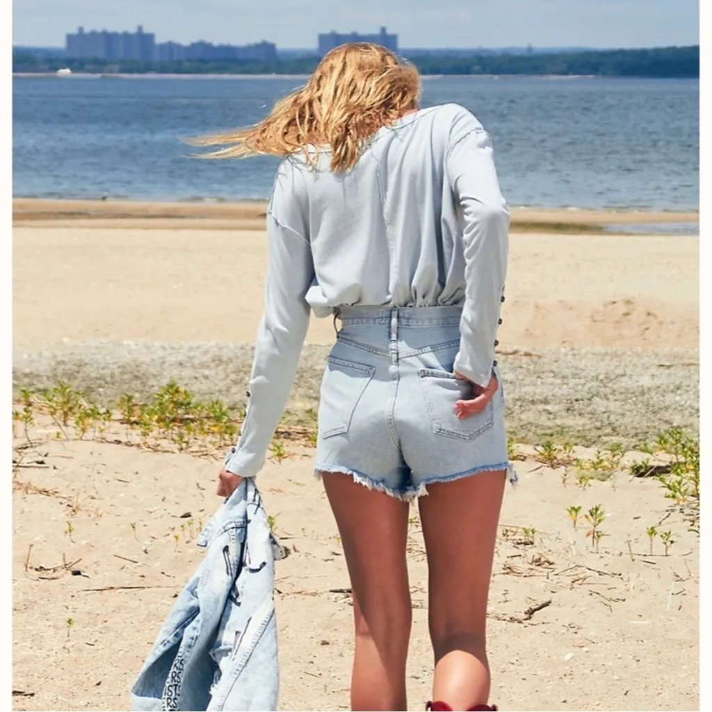 AGOLDE  Dee Short Denim Digit - Image 2