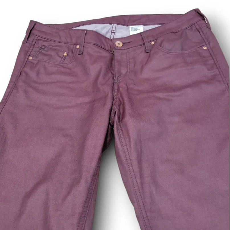 &Denim By H&M Jeans Size 30 33x29 Women's Skinny Low Waist Ankle Jeans Ankle Zip  - Image 3