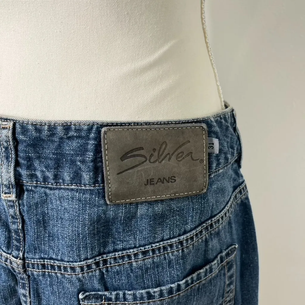Vintage Y2K Silver Jeans Denim Mini Skirt‎ Canada Medium Wash Womens Size 31 - Image 5