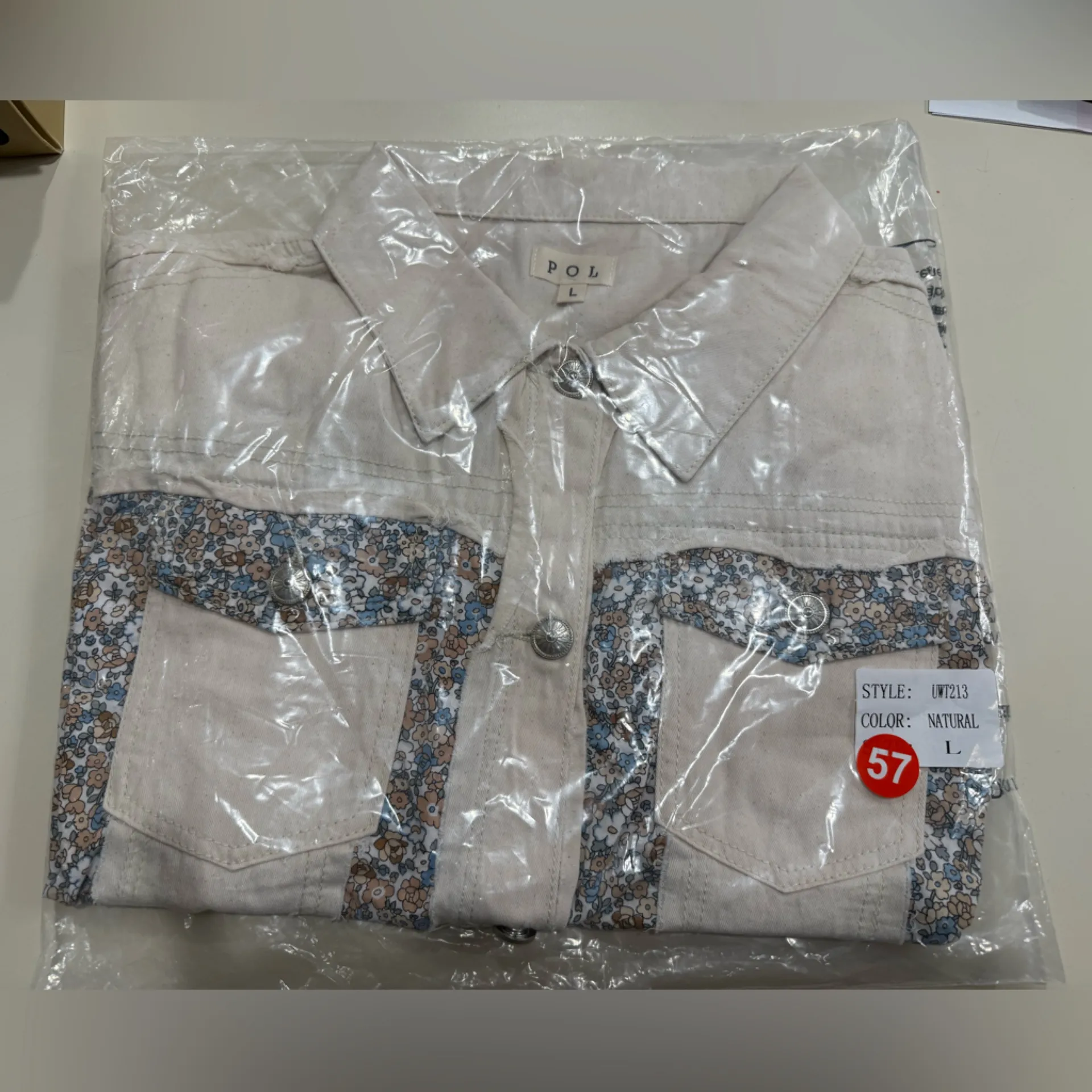  POL Vintage Floral Patchwork Jacket - Image 4