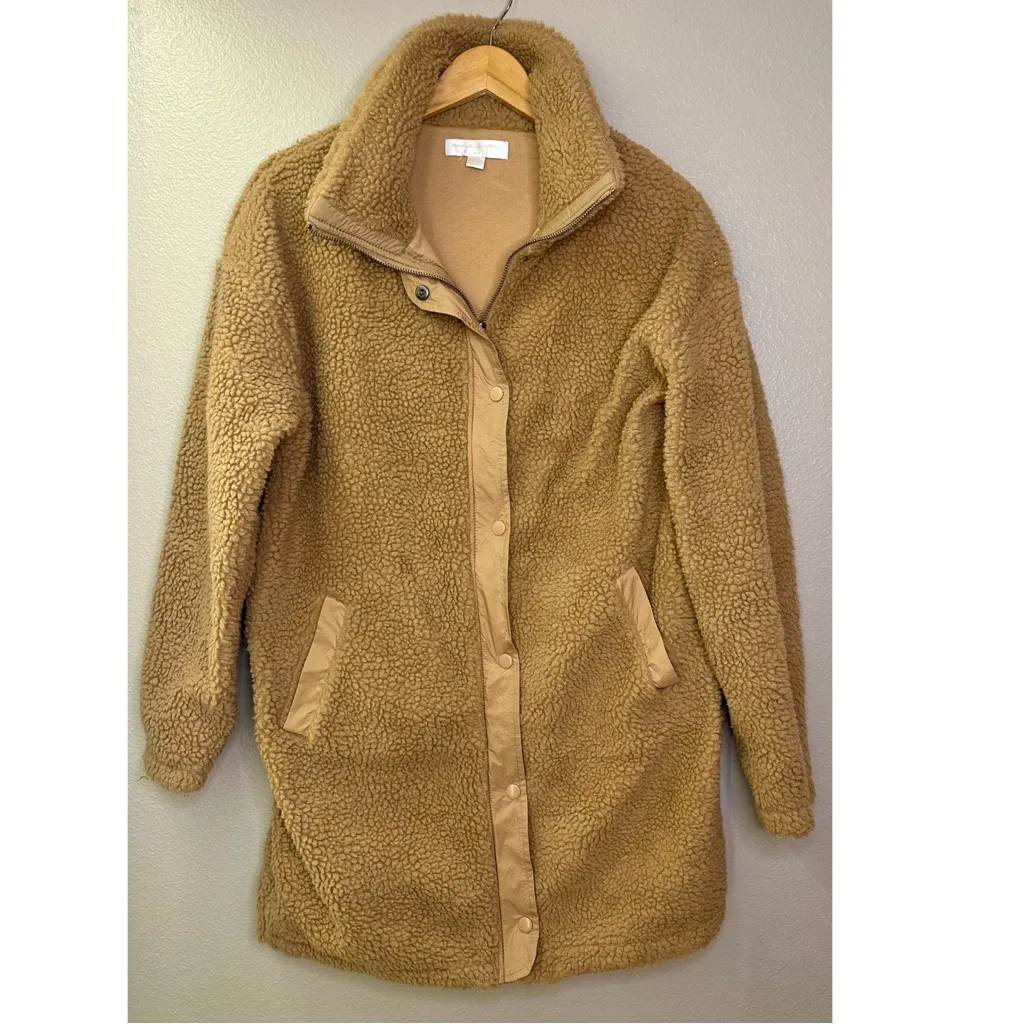 Spiritual Gangster Lexi High-Pile Fleece Coat Camel Teddy Jacket - Image 9