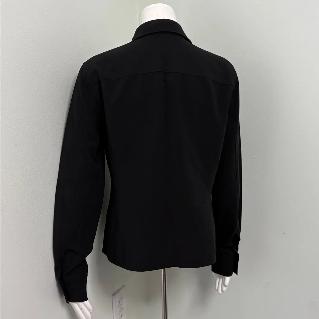 Emanuel Ungaro Liberte Black Front Pocket Button Down size 10/44 - Image 3