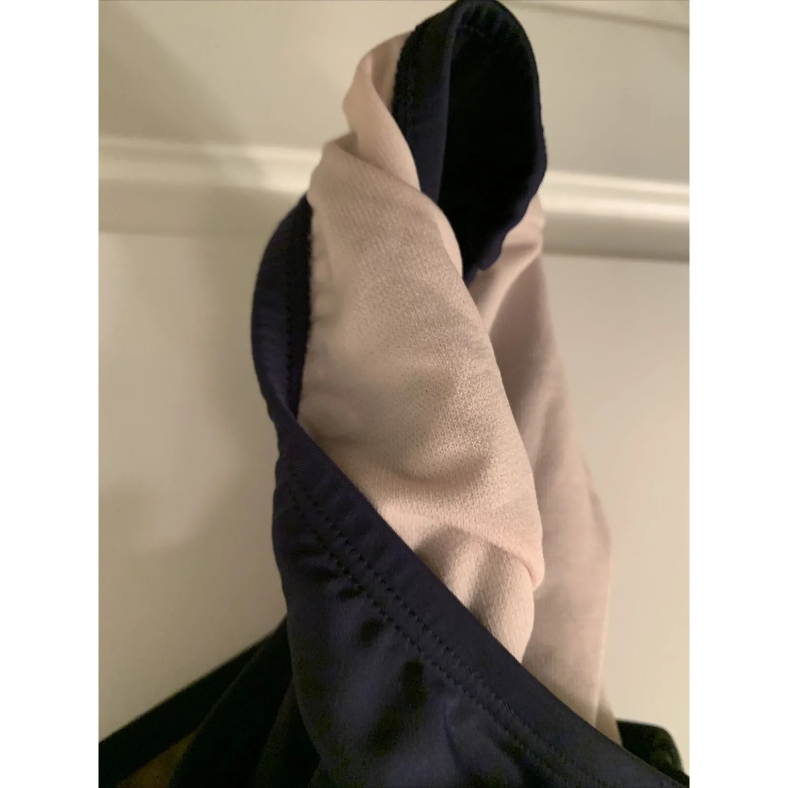 Kona Sol Women's Wrap Tie Colorblock One Piece Swimsuit Navy Blue Size Small - Image 11