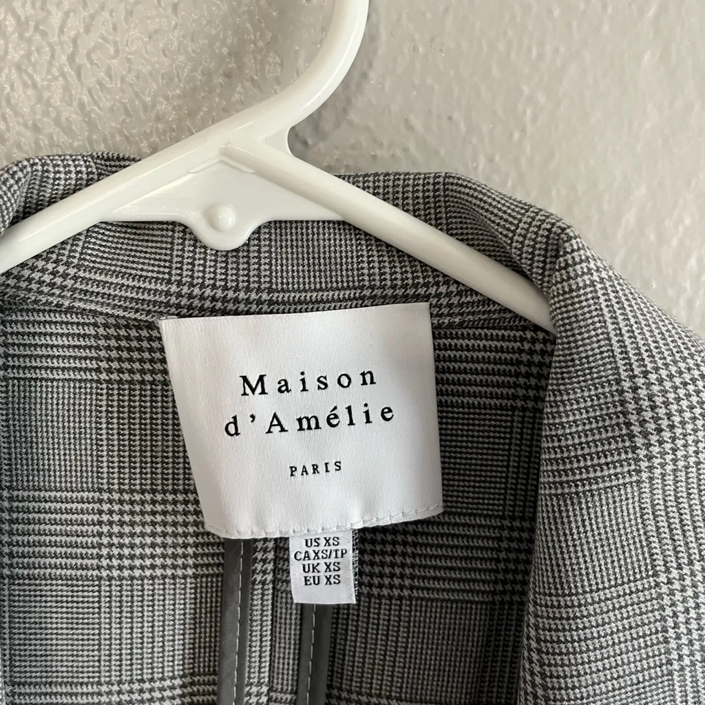 [Maison d’Amelie] Open Front Ruched Sleeve Blazer - Image 8