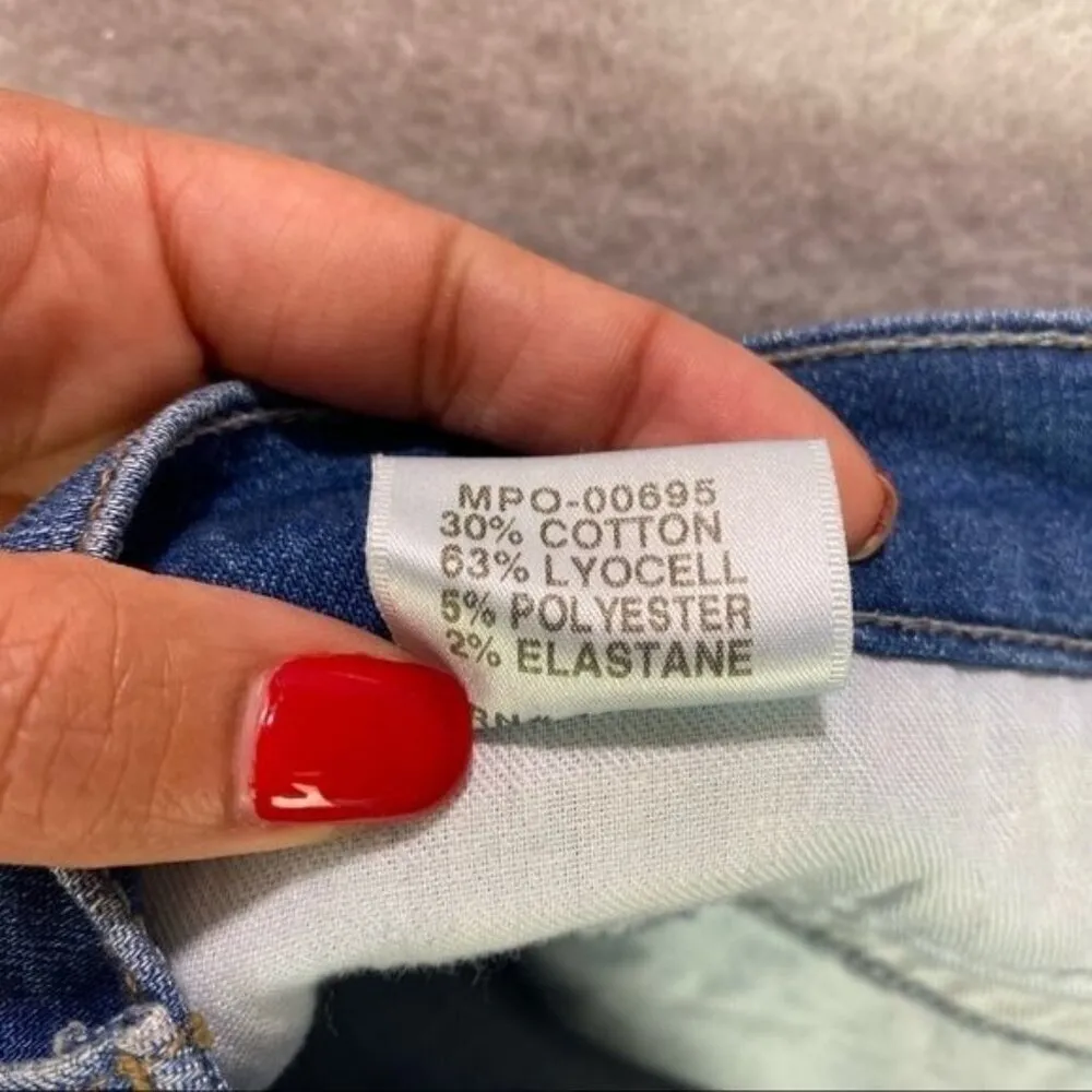 J Brand Skyla‎ Stretch Medium Wash Denim Skinny Crop Jean - Image 7