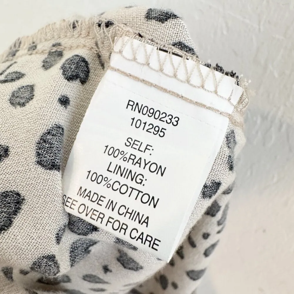 Lottie Miss Leopard Spotted Dress Summer Casual Vacation Party Edgy Boho Size XS - Image 9