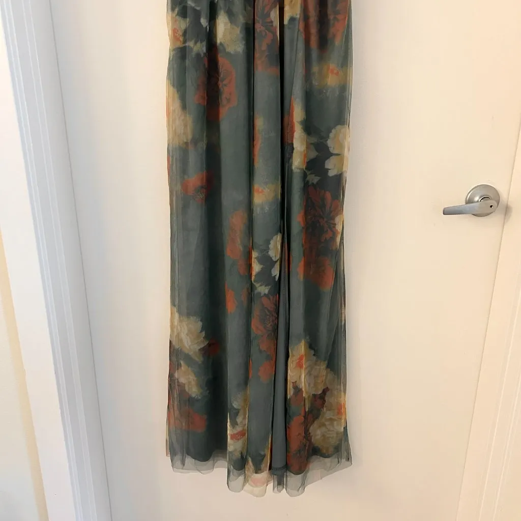 Baltic Born Adelyn Maxi Dress in Slate Blue Floral Size S NWOT - Image 8