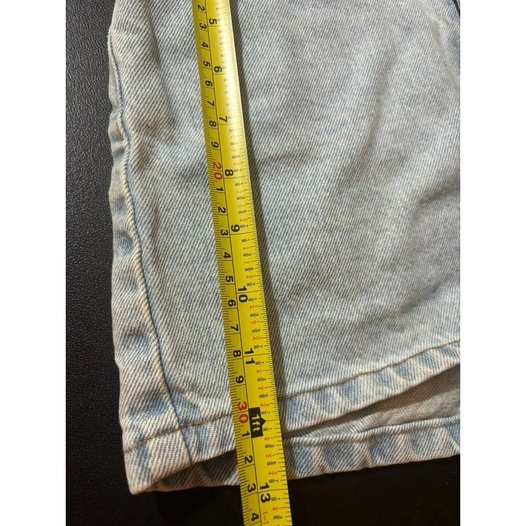 Vintage 1993 Levis 512 Denim Shorts Womens Sz 5 Slim Fit Light Wash Made In USA - Image 12