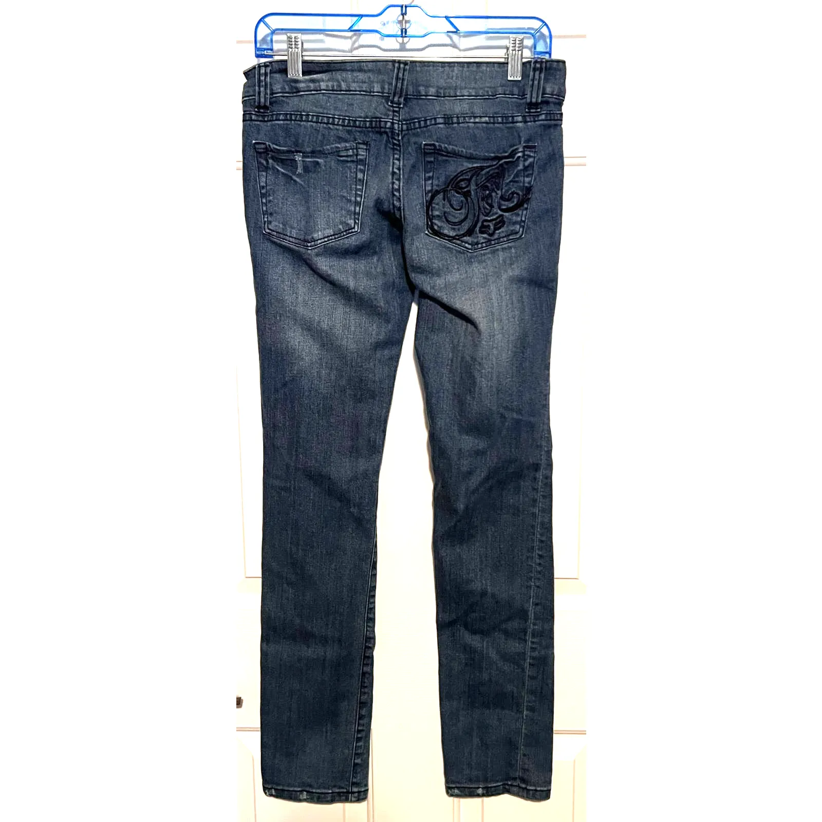 Fox Riders Co Hesher Skinny Women's Jeans Ride on! Size 3/26‎ 31" Inseam x 15" W Blue - Image 2