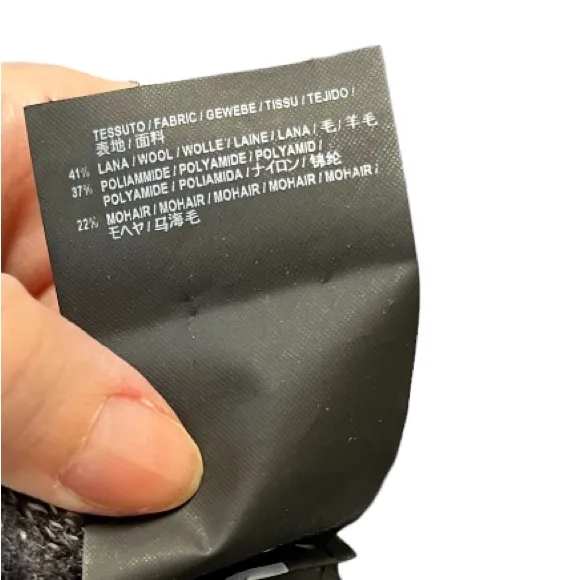 Balenciaga Check Wool & Mohair Blend Turtleneck Sweater size 40 - Image 6