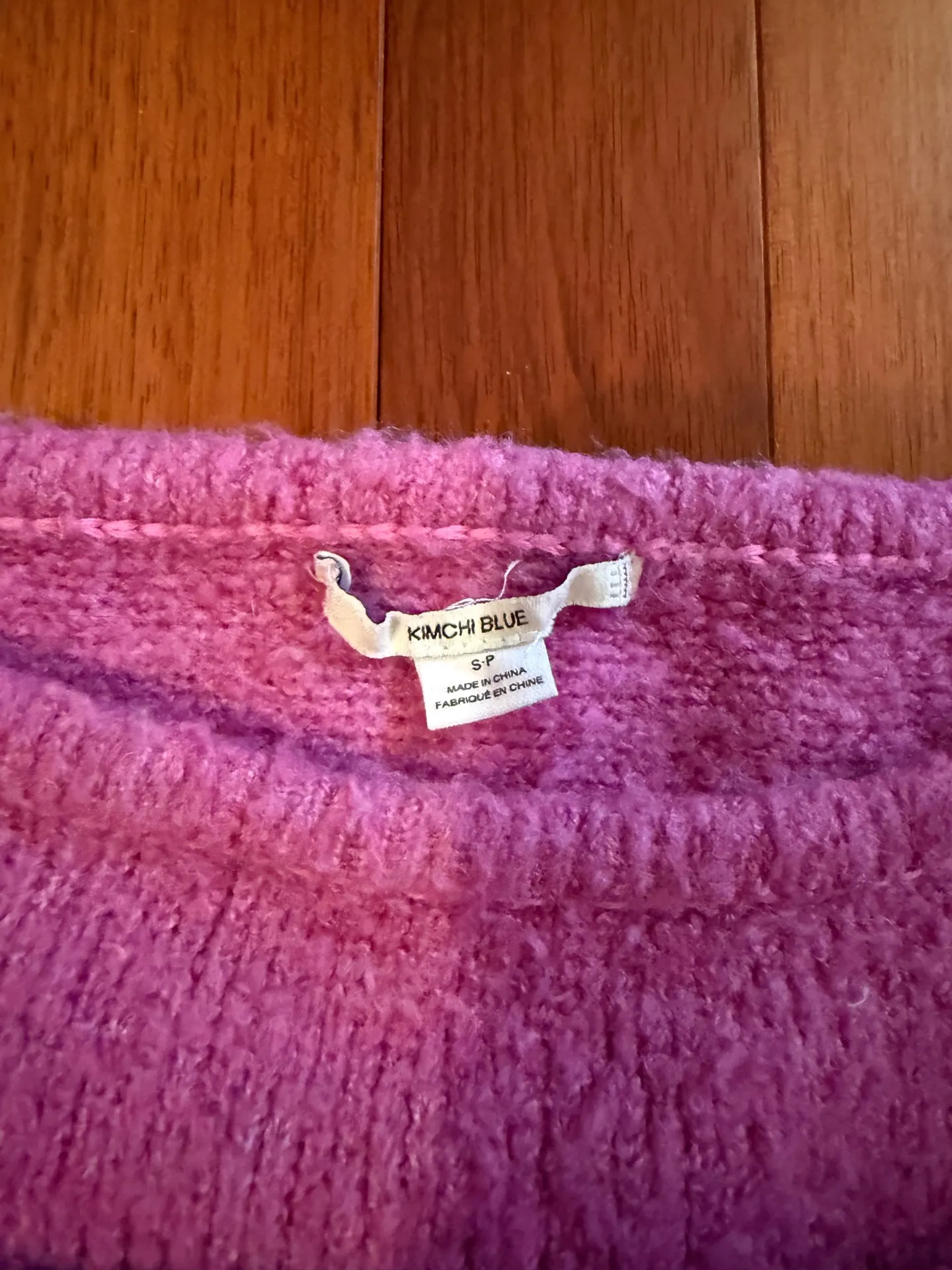 Kimchi Blue Pink Juniper Pullover Knit Sweater - Image 3