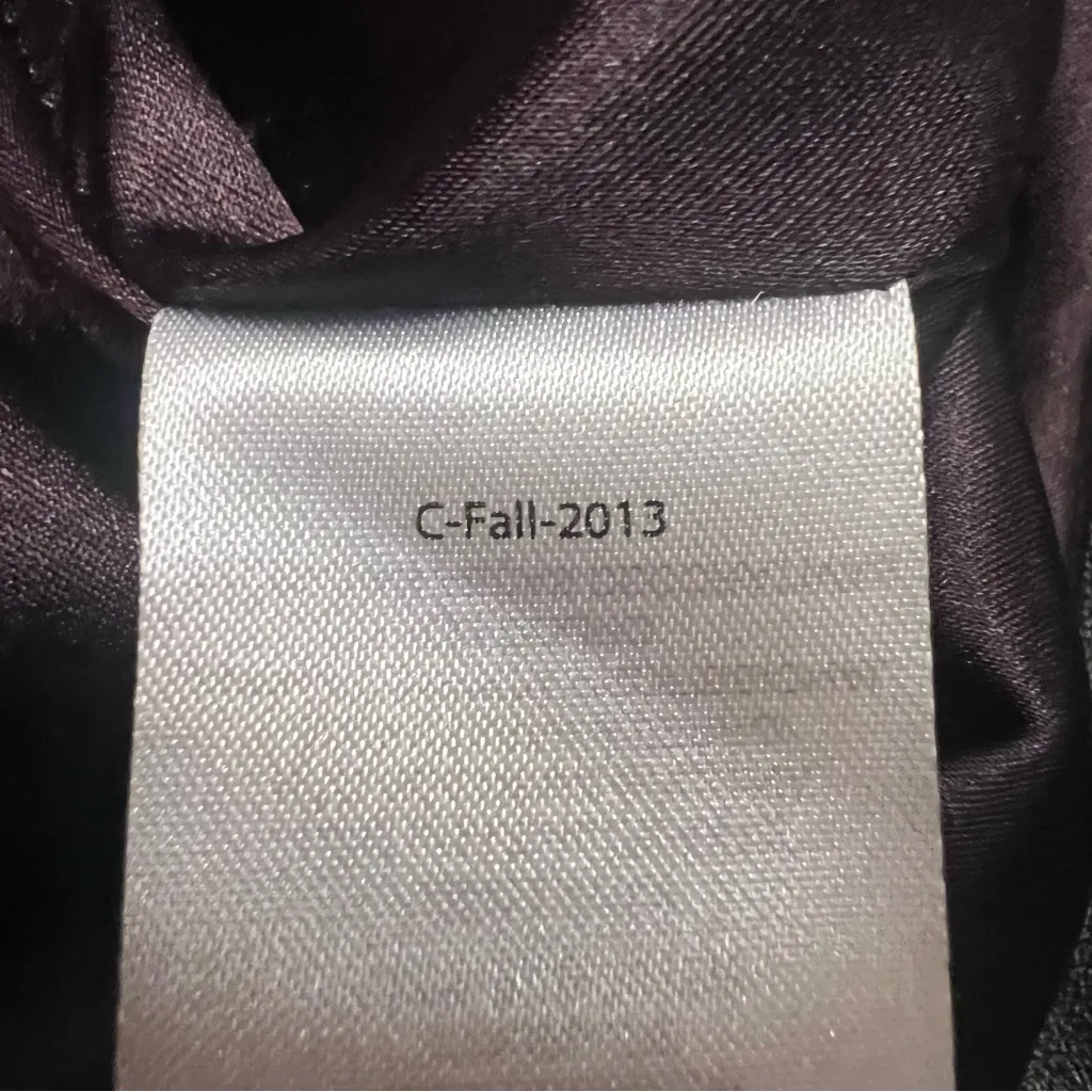 Armani Exchange A/X 100% Lamb Leather & Lace Long Sleeve Mini Dress Black Size 4 - Image 15