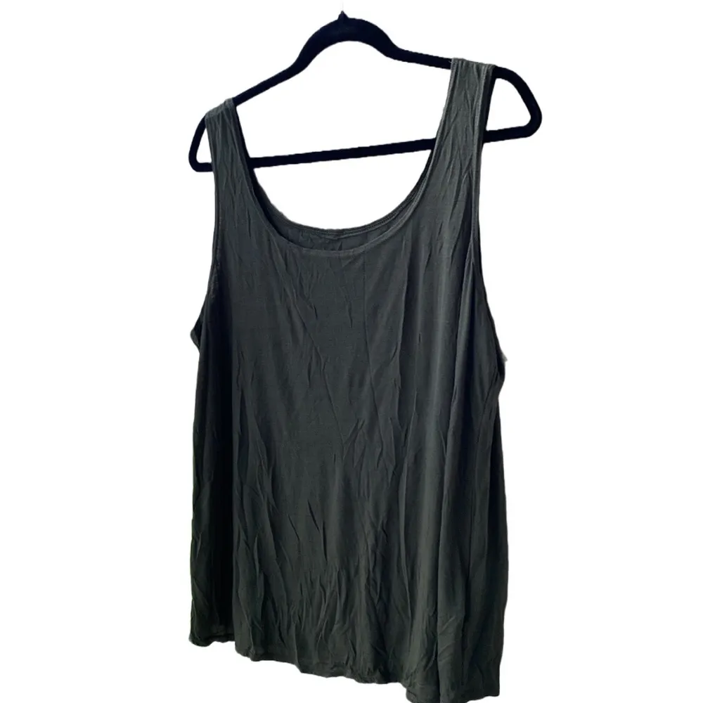 NWT 🫒 H.I.P. 2-Piece Set, Olive Green Sheer Lace Retro Peasant Top+Tank Top, 1X - Image 10
