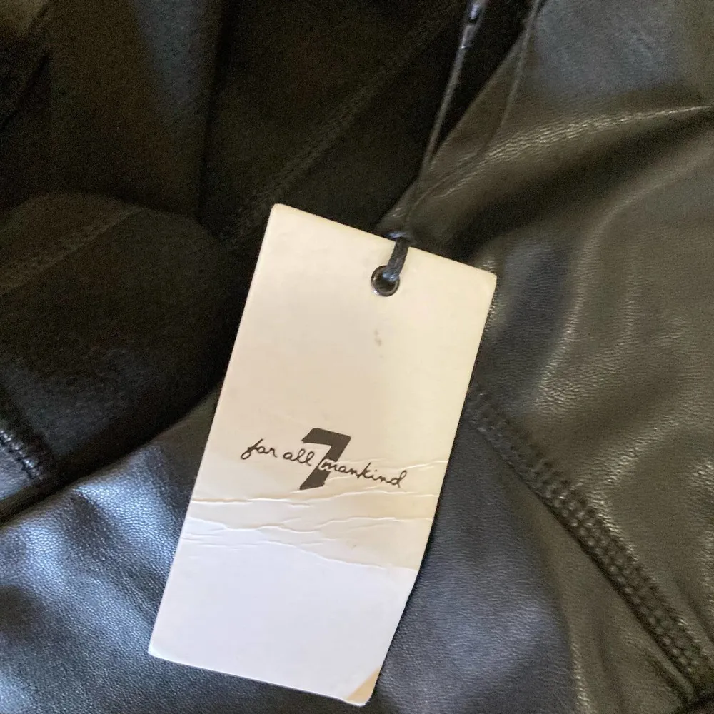 NWT 7 for All Mankind Faux Leather Moto Leggings Size XL - Image 5