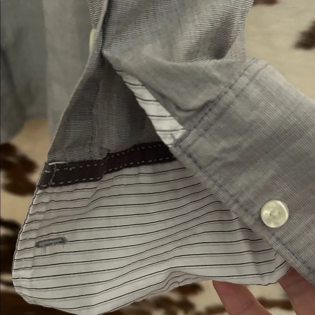 Esprit  Light Gray Casual Button Down Shirt - Image 4