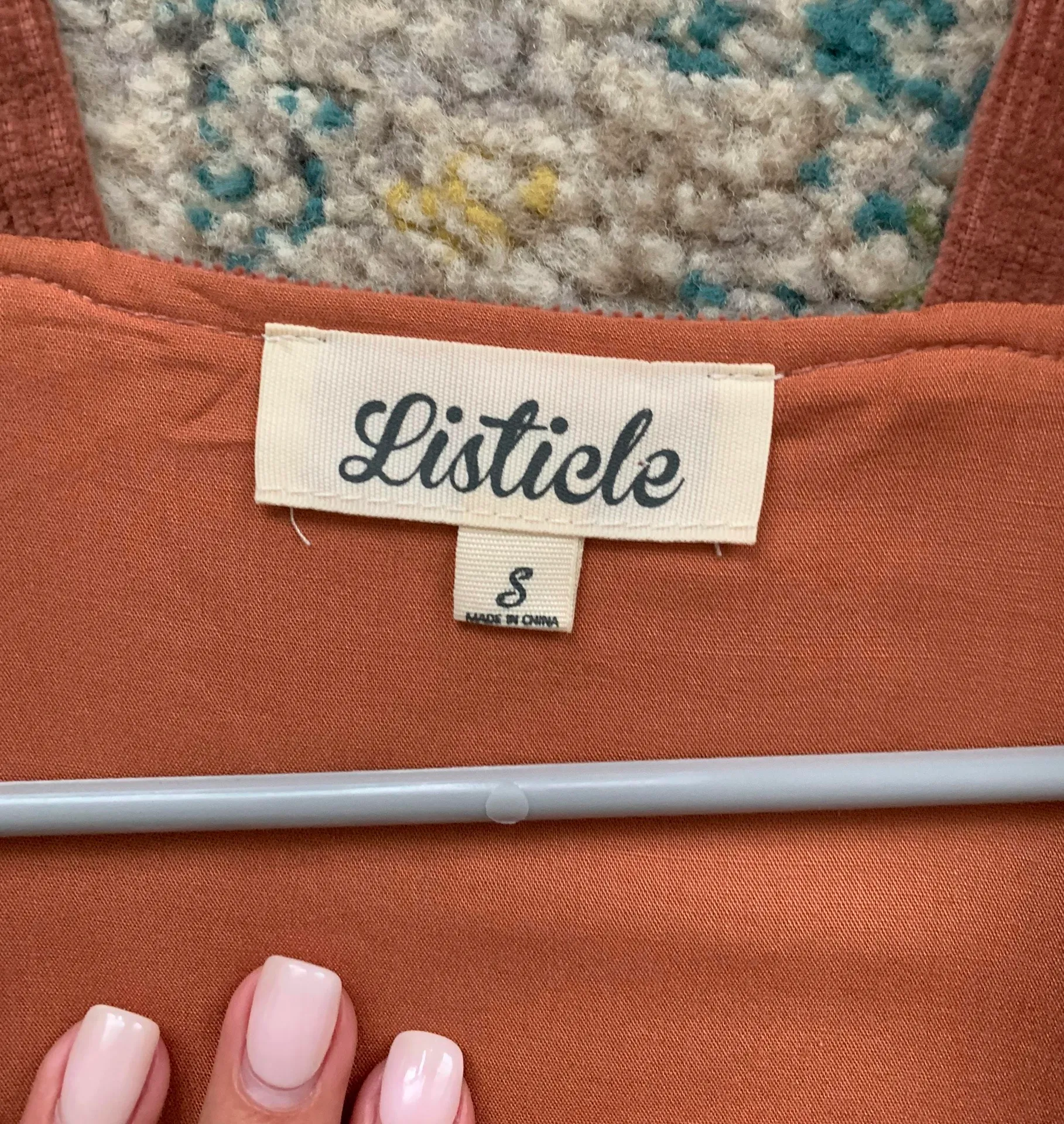 Listicle Rust Overall Dress - Image 3