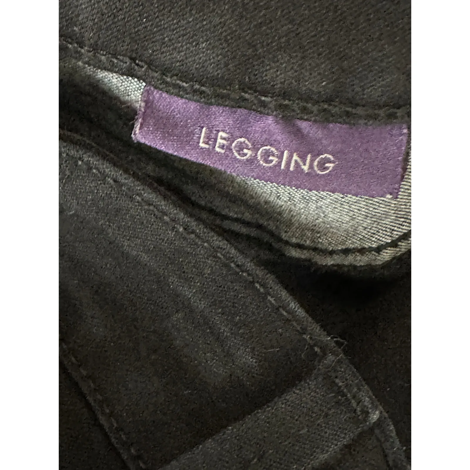 NYDJ Legging Black Cotton Blend Denim Jean Jeggings Women's Size 2 Petite 2P - Image 6