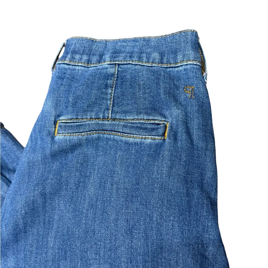 👖 Pilcro Seamed Flounce High-Rise Wide-Leg Jeans Blue Denim Size 31 ✨ - Image 13