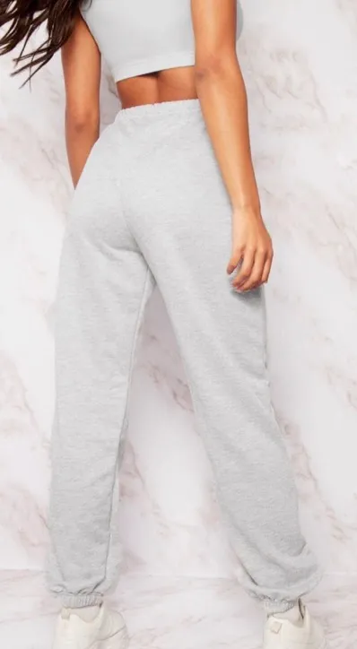 Pretty Little Thing Gray Basic Sweatpants - Image 3