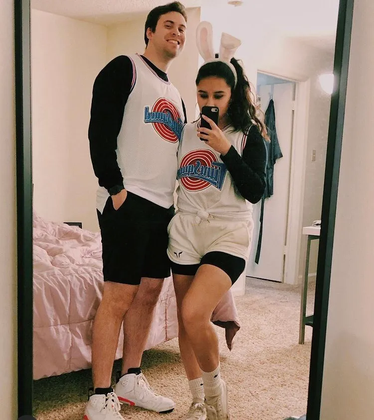 BUGS BUNNY SPACE JAM JERSEY COSTUME White Size XL - Image 2