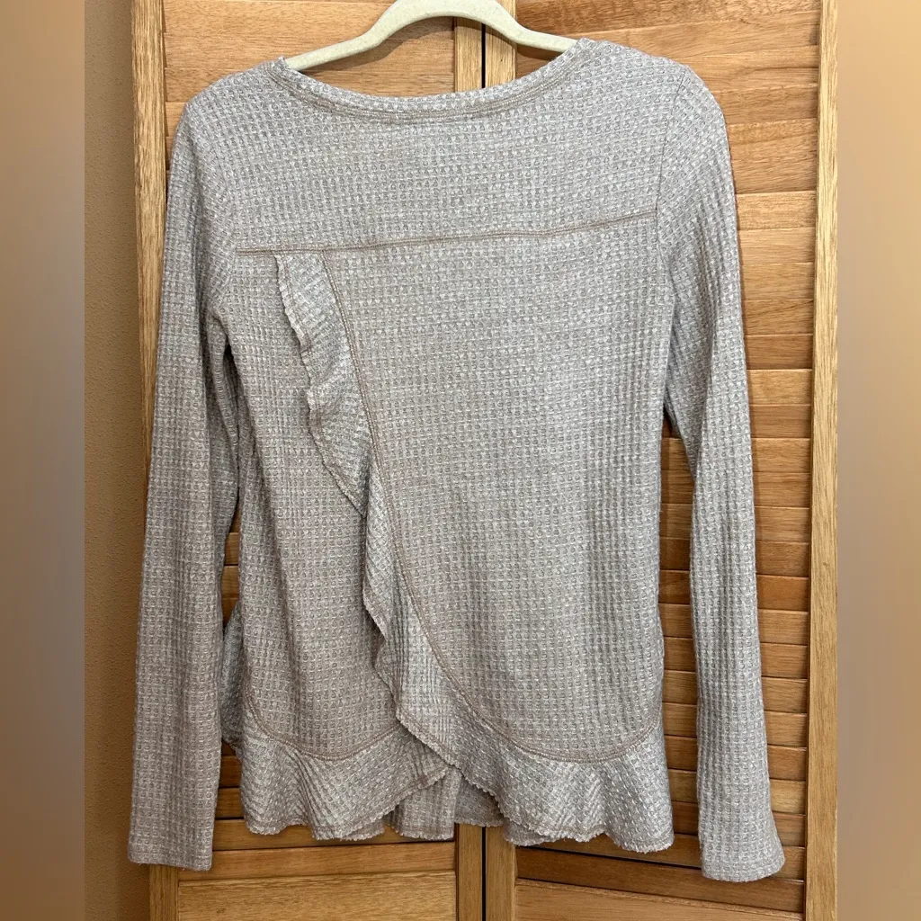 Anthropologie Saturday Sunday Wendy Waffle Knit Top Size XS - Image 6