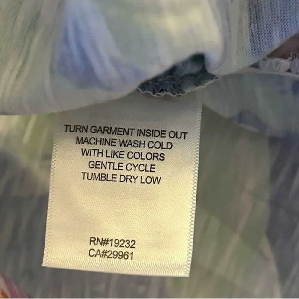 Alfred Dunner Women's Floral Cinched Waist Tee Multicolor Size M - Image 9