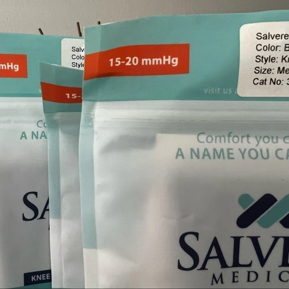 SALVERE WOMEN'S DIAMOND, 3 PAIR KNEE HIGH,‎ COMPRESSION - Image 5