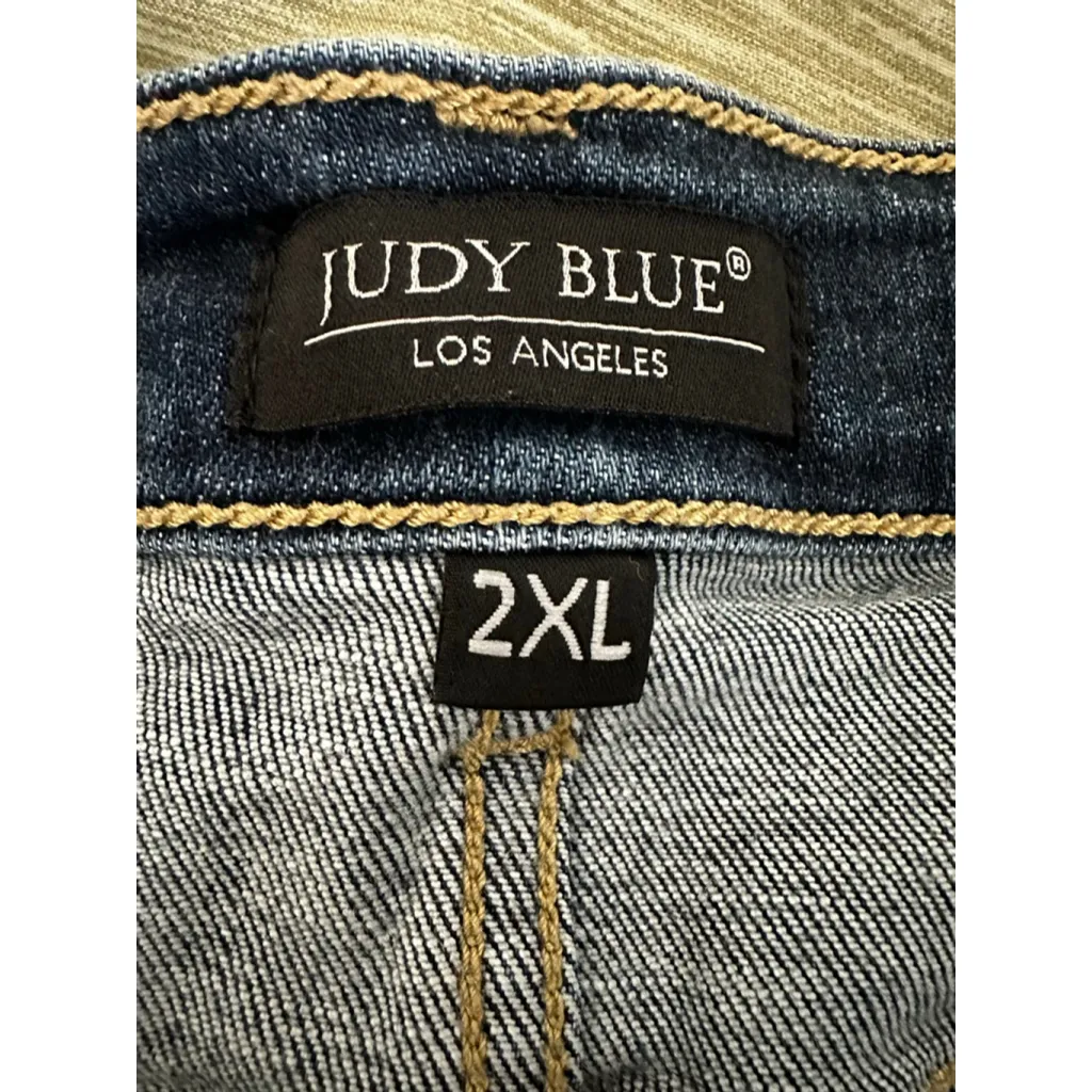 JUDY BLUE Blue Jean Shorts 2XL - Image 3
