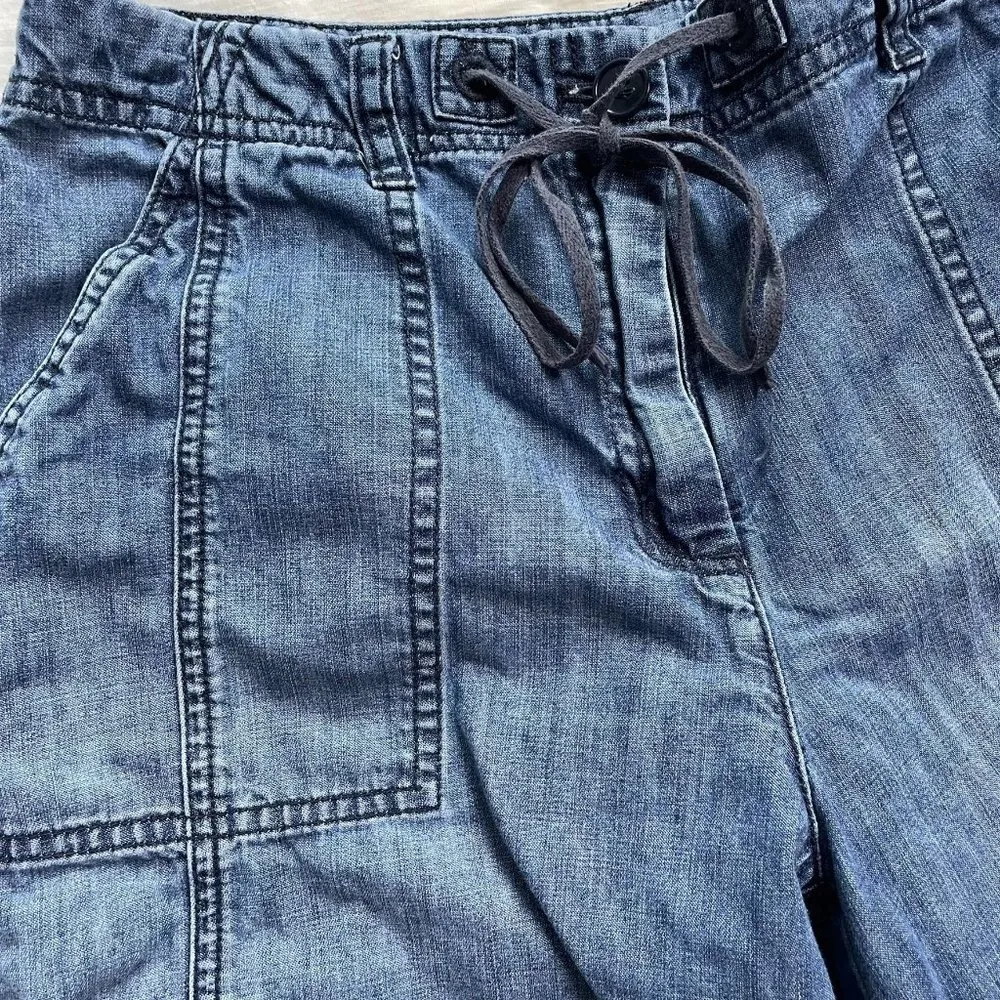 Vintage Talbots Womens Shorts Size 8 Drawstring Waist Button Pockets u Vintage - Image 3