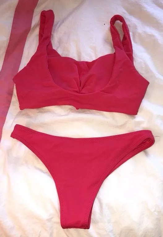SheIn Pink Cheeky Bikini - Image 2