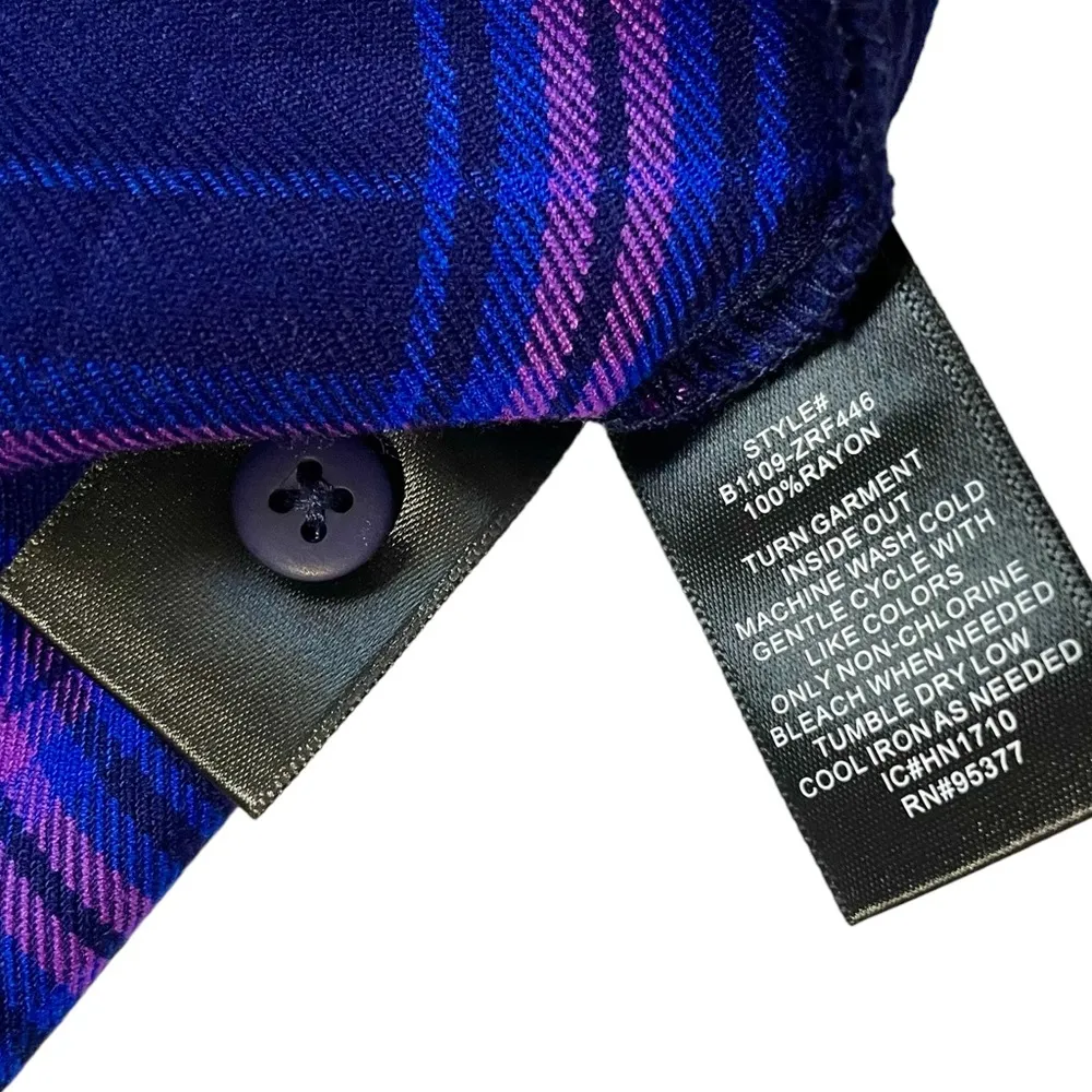 Sanctuary Plaid Button Up Long Sleeve Blouse - Image 4