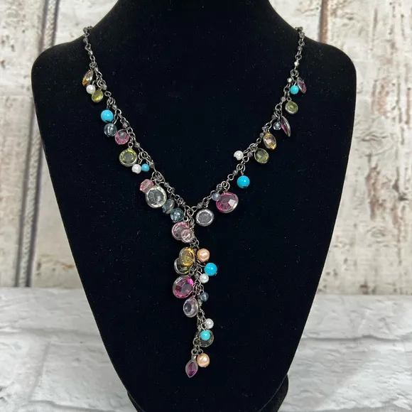 Candie’s Multicolor Beaded Fashion Necklace New - Image 1