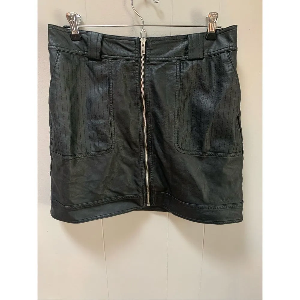 Leather Skirt size 8 - Image 2
