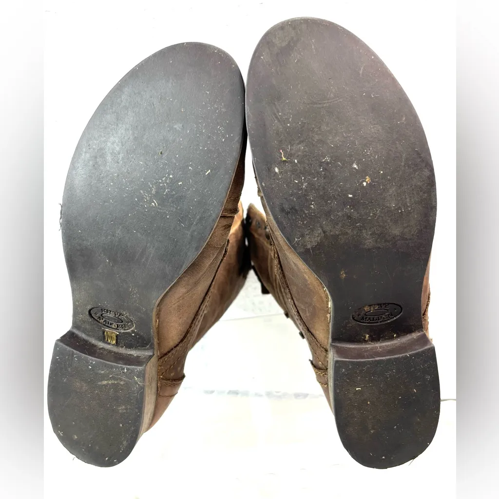 Steve Madden 10 CHEVIE Hipster Leather Lace Up Southwest Pattern Lined Shoes - Image 12