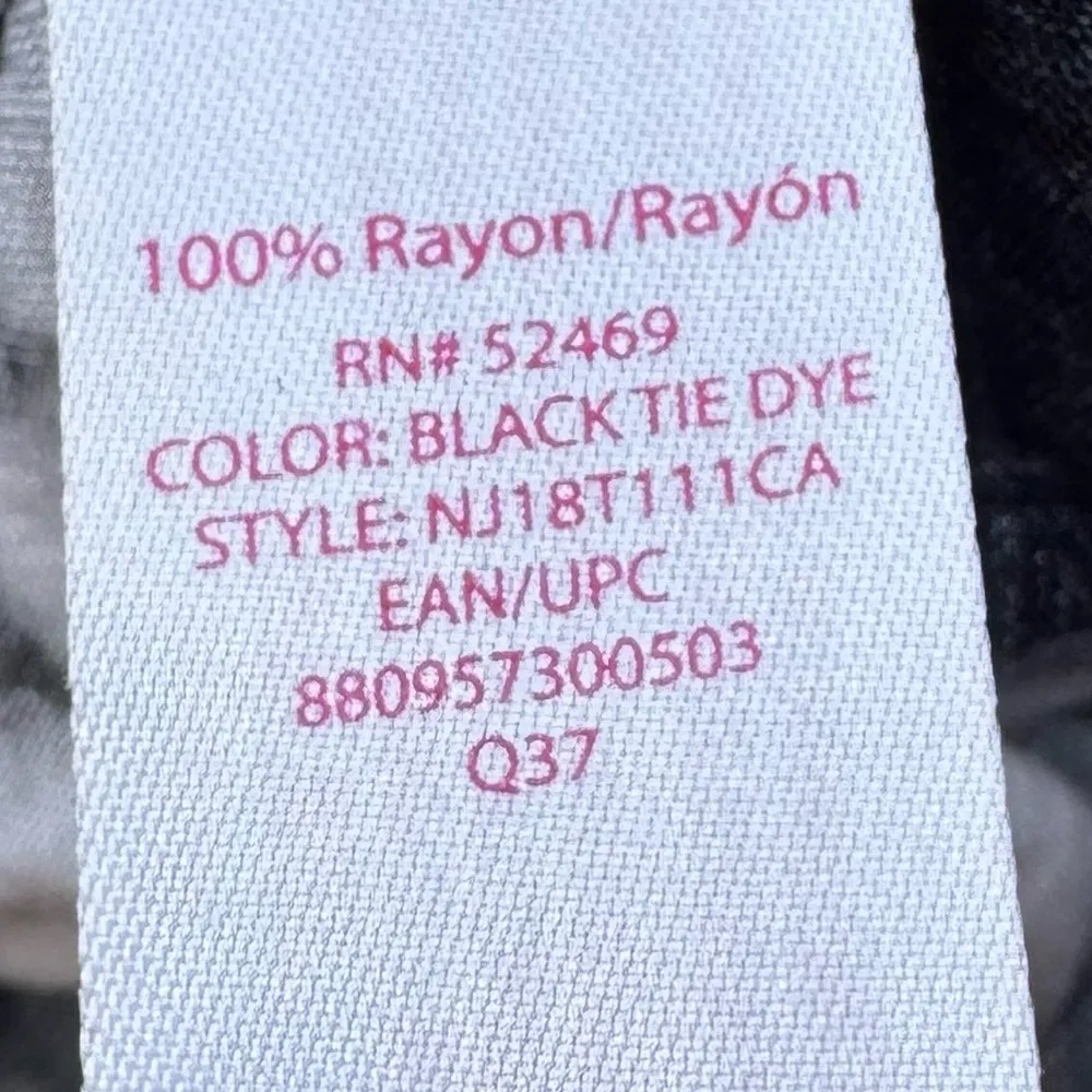 Black & white tie dyed backless juniors tank top / JR XL / Excellent condition - Image 13