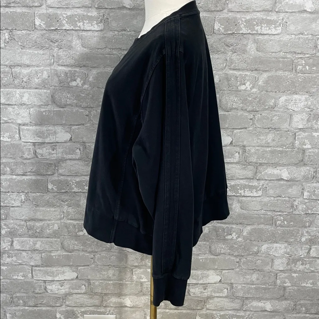 Athleta Farallon Garment Dye Sweatshirt Black - Image 3