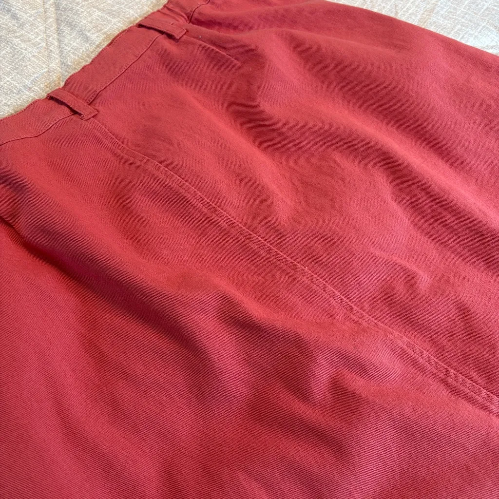 Orvis Women Denim Midi Skirt Sz 14 A Line Western Ranch Boho Cowgirl Y2K Salmon - Image 7