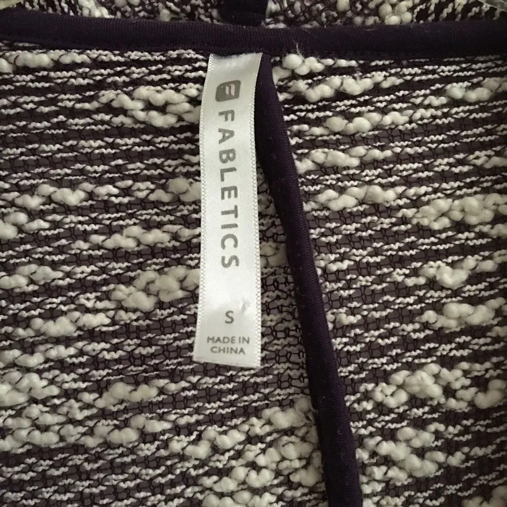 Fabletics purple & white Moscow wrap cardigan S - Image 8